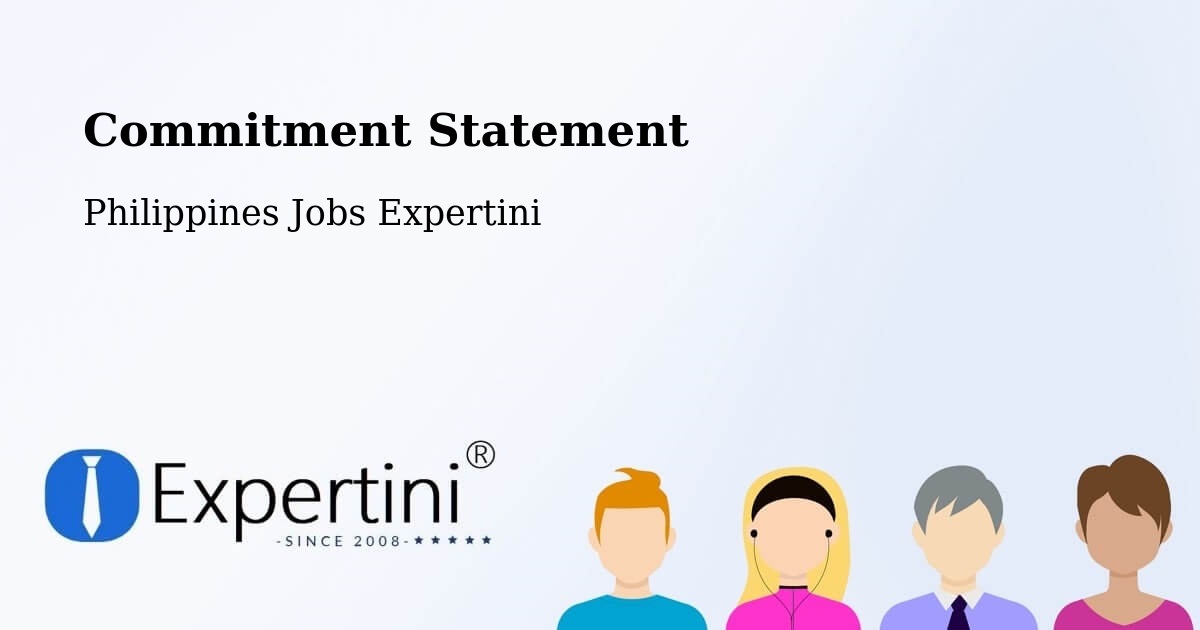Corporate Commitment – Bubong - Philippines Jobs Expertini