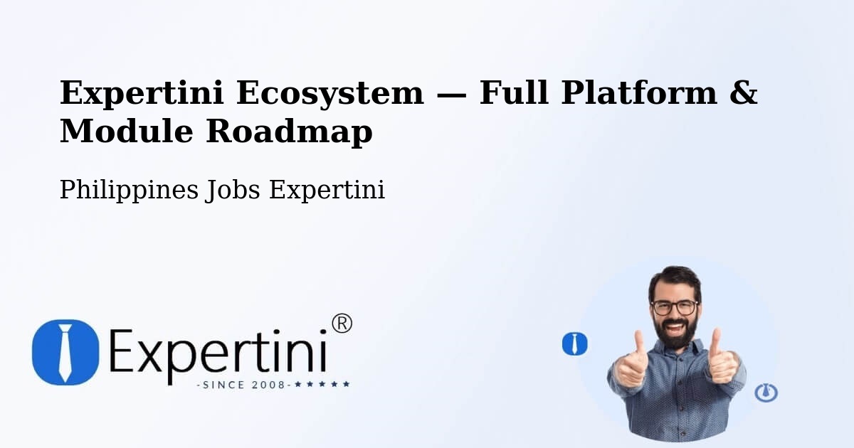 Expertini Ecosystem — Full Platform & Module Roadmap – Bubong