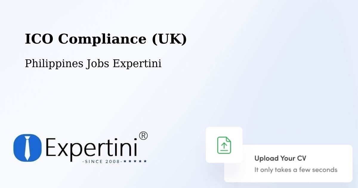 UK Data Protection & ICO Compliance – Bubong - Philippines Jobs Expertini