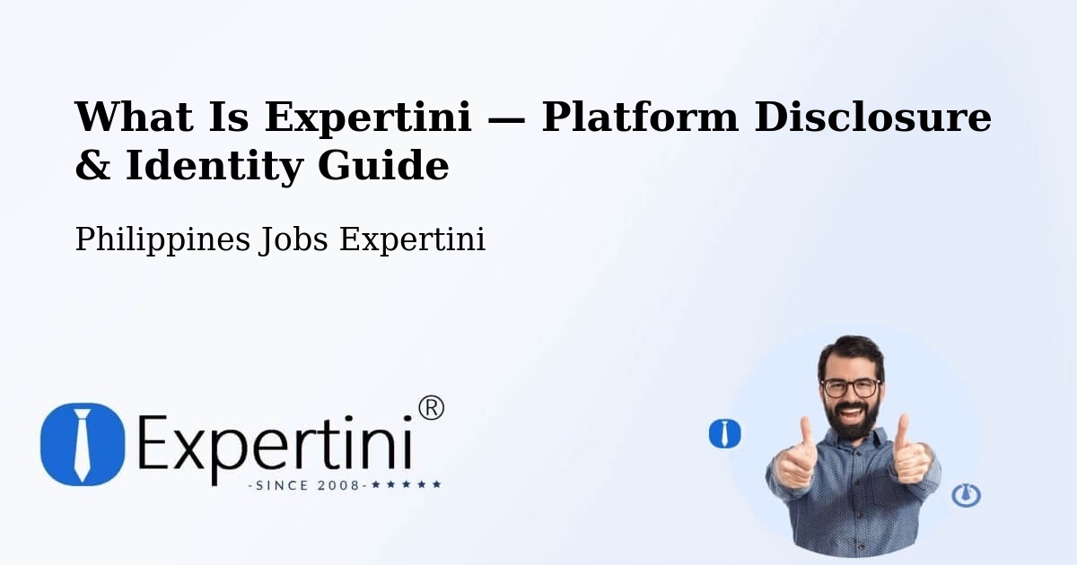 What Is Expertini — Platform Disclosure & Identity Guide – Bubong
